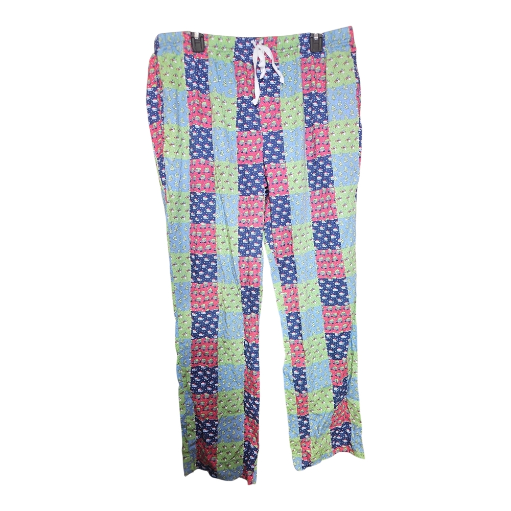 Vineyard Vines Multicolor Patchwork Flannel Block… - image 1